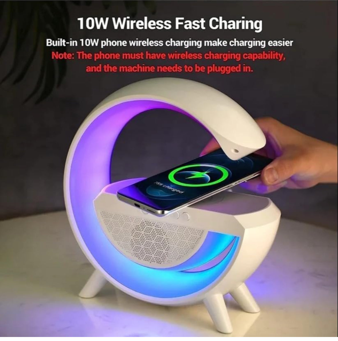 Google Lamp Bluetooth Speaker Lamp With Fm Radio For Bedroom, Office, Corporate Gifting
