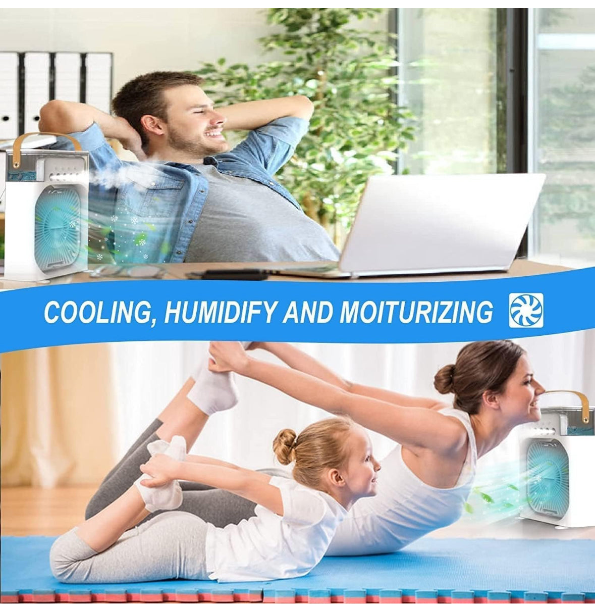 Plastic Portable Mini Air Cooling Fan