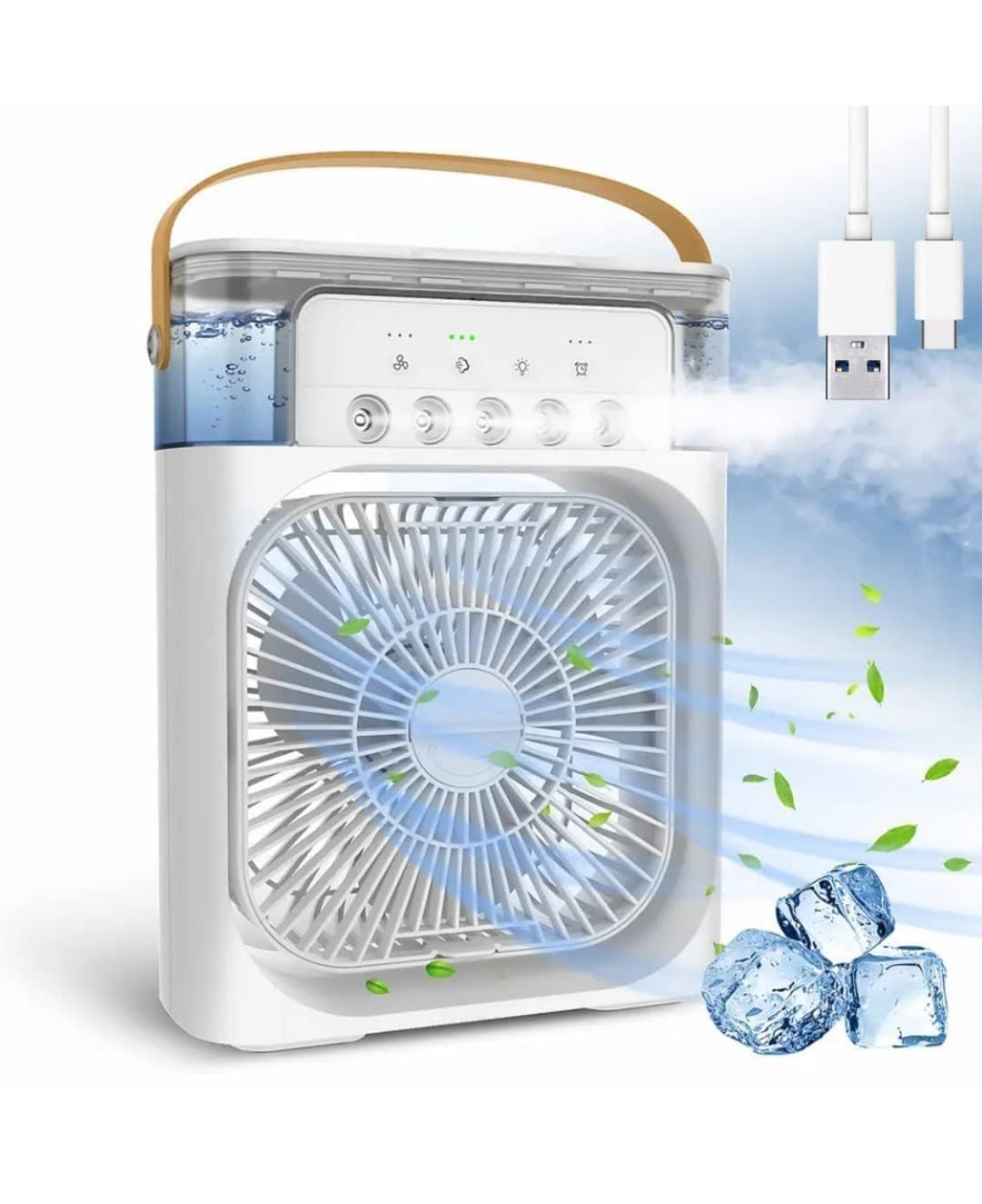 Plastic Portable Mini Air Cooling Fan
